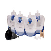 StopLossBags Original Bag Bundle with Funnel, 4 Extra Caps and Filler Clip, 4-Pack