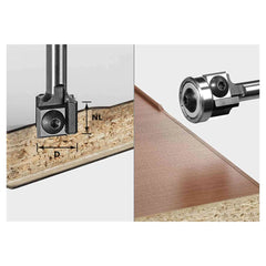 Festool Flush-Trimming Cutter with Reversible Blades, 1/2'' Cutting Height (499806)