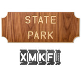 Rockler Interlock Signmaker's Template Kit, State Park Font, 1-1/2''H