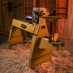 Powermatic 3520C Lathe with Legs and 6'' Riser Blocks, 2HP, 220V, 1-Phase