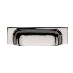 8-3/4'' Industrial Cabinet Bin Pull, Polished Nickel