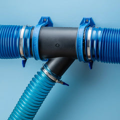 Dust Right Ready-Mount 4''-to-2-1/2'' Y-Connector