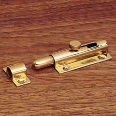 Sliding Barrel Bolt, Solid Brass