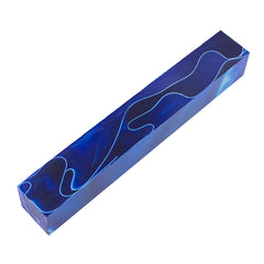 Blue Ripple Acrylic Acetate Pen Blank