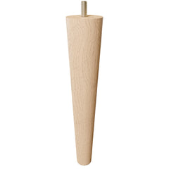 9'' Tapered Turned Leg, Hard Maple