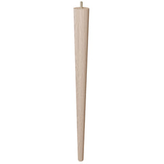 24'' Tapered Turned Leg with Semi-Gloss Finish, Hard Maple
