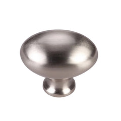 1-1/2'' Egg Cabinet Knob, Satin Nickel