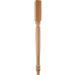 29" Cherry Country Table Leg