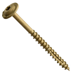 Centerline #7 x 2-1/2'' Washer Head Low-Profile Star Drive Screws, Exterior Bronze Ceramic, 100-Pack