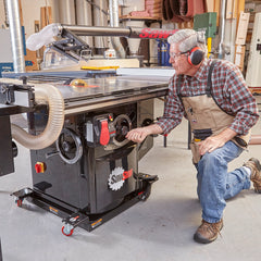 SawStop Industrial 7.5HP, 3ph, 480v Cabinet Saw with 52” Standard T-GlideRip Fence, Rails & Extension Table