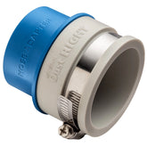Dust Right Schedule 40 PVC Adapter, 2'' PVC to 2-1/2'' Hose