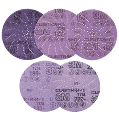 3M Xtract Cubitron II 775L 5'' Dia. Film-Backed Disc Multi-Pack (3 each 80-, 120-, 150-, 180-, and 220-Grit)