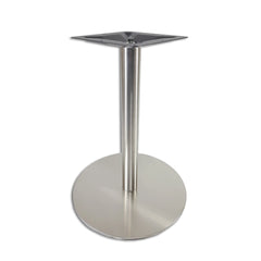 Turin 17'' Dia. Round Stainless Steel Table Base, Table Height