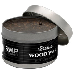 RMP Finishes Wood Wax, Brown, 4 oz.