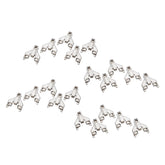 Blum® 175L6600.22 CLIP Top Face Frame Adapter Plates with Off-Center Mounting and Zero Clearance, 20-Pack