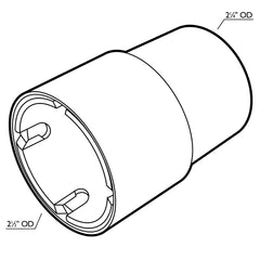 Rockler 2-1/2'' Swiveling Hose Adapter for Shop Vacuums