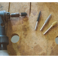 Kutzall Extreme - Taper Burr, 1/8'' Shaft, Head Diameter 1/8'' X Head Length 3/4'', Very Coarse