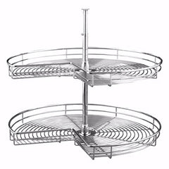 32" (813 mm) Diameter Kidney Shape Shelves, Chrome, Wire (5472-32 CR)
