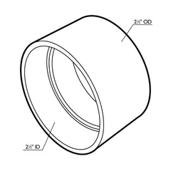 Rockler 2-1/2" Dust Coupling