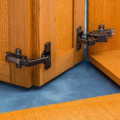 Salice Pie Corner Hinge Kit, Face Frame, Titanium Finish, 1/2'' Overlay