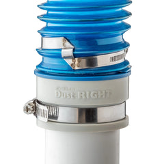 Dust Right Schedule 40 PVC Adapter, 2'' PVC to 2-1/2'' Hose