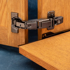 Blum Clip Top BLUMotion 155° Zero Protrusion Hinges, Onyx Black, Frameless, Full Overlay