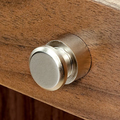 Satin Nickel Foot/Knob for Jewelry Box, 1/2" Diameter