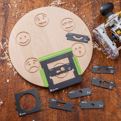Rockler Interlock Signmaker's Templates, Emoji Kit
