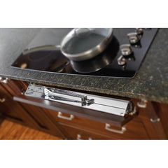 Tip-Out Tray Stainless Steel with Soft-Close Hinges - 25 in.