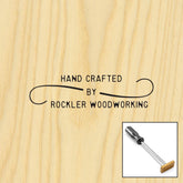 Three-Line Double Curl Branding Iron, Torch-Heated Handle