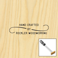 Three-Line Double Curl Branding Iron, Torch-Heated Handle