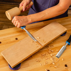 Rockler 5-Piece Through-Tang Chisel Set Plus Honing Guide and Stone