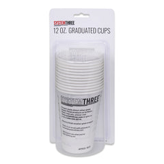 System Three 12 oz. Graduated Paper Mixing Cups, 12-Pack