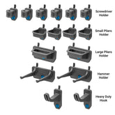 Rockler Hang-Tight 16-Piece Pliers and Drivers Pegboard Hook Set