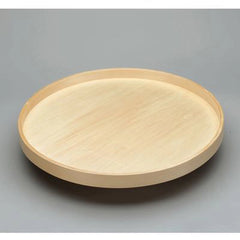 Full Circle LD Banded Wood Tray w/ Steel Bearing Corner Lazy Susans - 18 in.