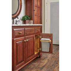 Waste Container Door Mount Swing Out Bathroom/Vanity - Single 8 Qt.