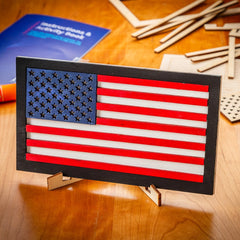 Wooden Flags of Valor Build Kit, 2-Pack