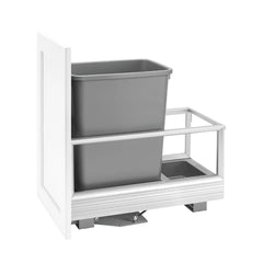 Single Bottom Mount Rev-A-Motion® Aluminum Waste Containers - 35 qt.