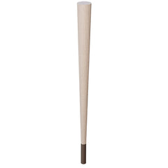 29'' Tapered Turned Leg, White Oak, 4''H Brushed Aluminum Foot