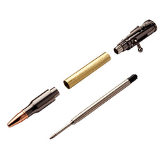 30 Caliber Bolt Action Pen Hardware Kit, Gun Metal