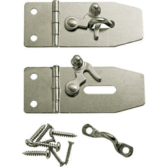 Jewelry Box Hasp w/Swing Latch, Nickel