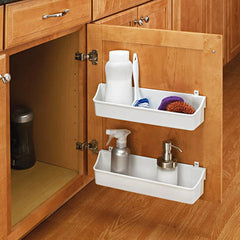 13-3/4" Wide Door Storage (2) Shelf Set with Screw-In Clips, Almond (6232-14-15-52)