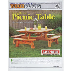 Square Picnic Table Plan