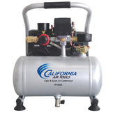 Light & Quiet Portable Air Compressor, 0.6 HP, 1 Gallon