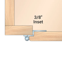 3/8'' Inset Self-Closing Face-Mount Cabinet Hinges (3428), Oil-Rubbed Bronze