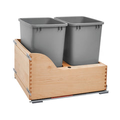 Double Soft-Close w/ Blum Tandem Slides Waste Containers - 35 qt.