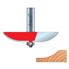 3-1/2" D x 1/2" H x 1/2" Shank Freud #99-519 Quadra-Cut™ Cove Raised Panel Bit