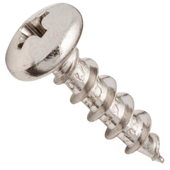 Centerline #10 x 3/4'' Pan Head Phillips Cabinet Hardware Mounting Screws, Nickel, 100-Pack