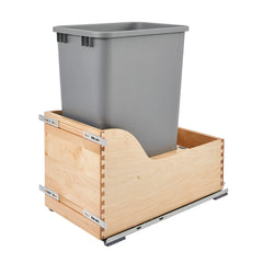 Single Soft-Close w/ Tandem Heavy Duty Slides Reduced Depth Waste Containers - 35 qt.