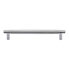 9'' Bern Knurled Cabinet Pull, Polished Chrome